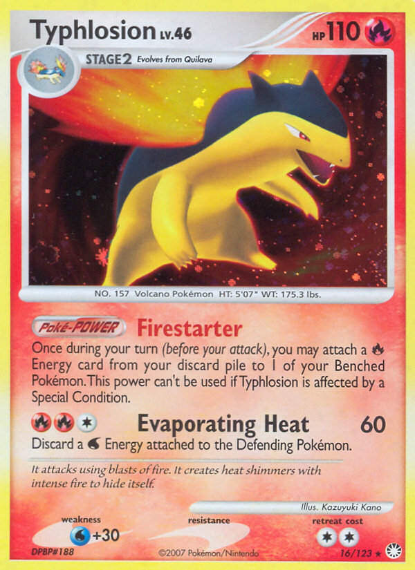 Typhlosion (16/123) [Diamond & Pearl: Mysterious Treasures] | The Gaming-Verse