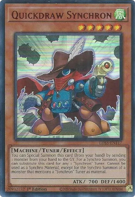 Quickdraw Synchron (Red) [LDS3-EN117] Ultra Rare | The Gaming-Verse