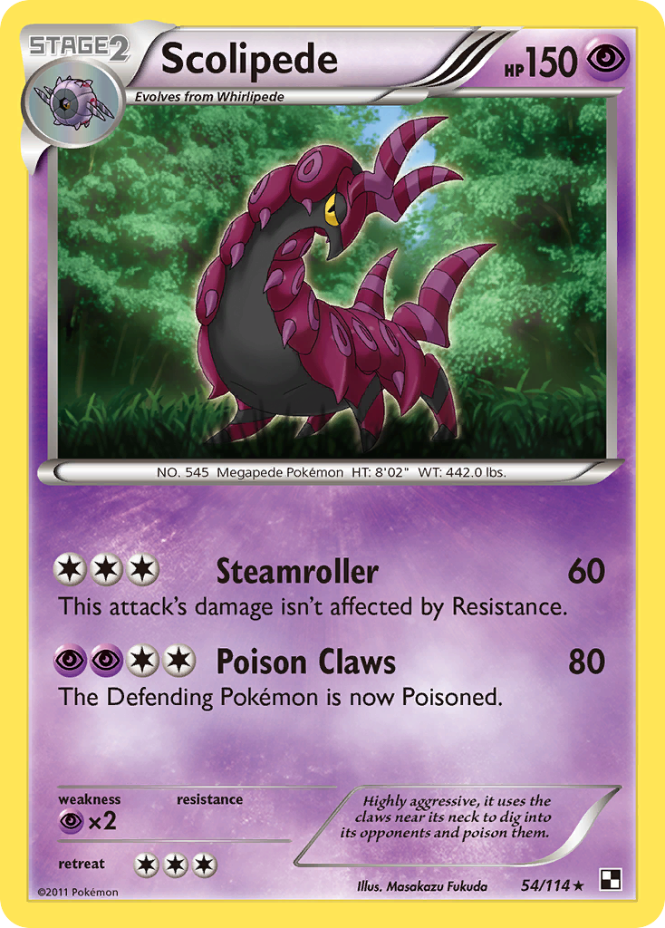 Scolipede (54/114) [Black & White: Base Set] | The Gaming-Verse