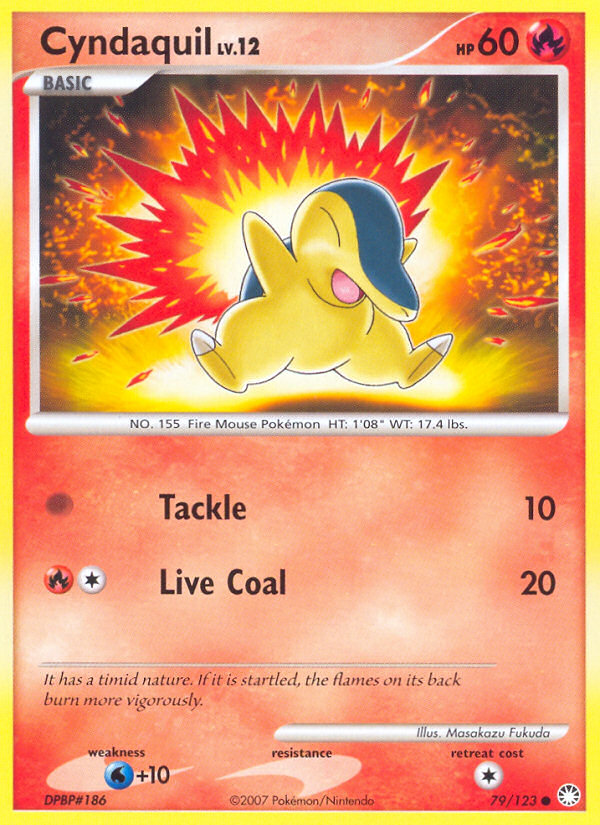 Cyndaquil (79/123) [Diamond & Pearl: Mysterious Treasures] | The Gaming-Verse