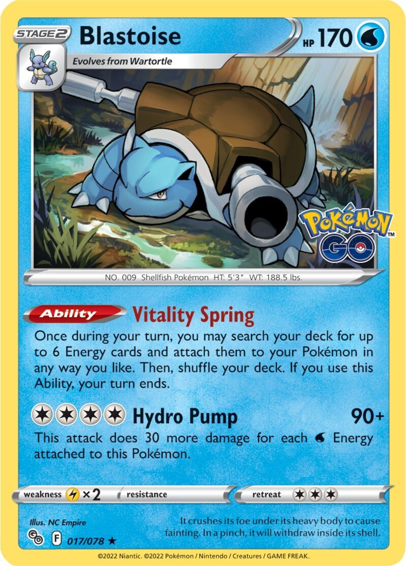 Blastoise (017/078) [Pokémon GO] | The Gaming-Verse