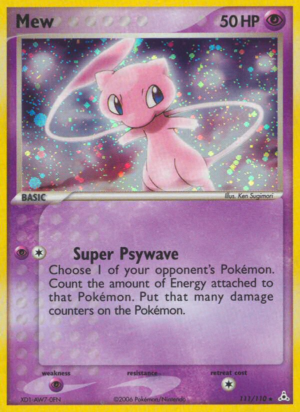 Mew (111/110) [EX: Holon Phantoms] | The Gaming-Verse