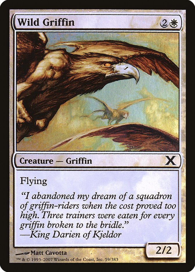 Wild Griffin (Premium Foil) [Tenth Edition] | The Gaming-Verse