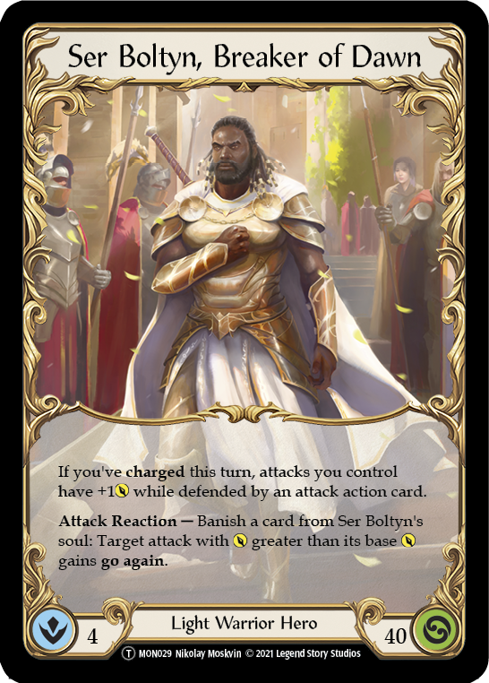 Ser Boltyn, Breaker of Dawn // Boltyn [U-MON029 // U-MON030] Unlimited Normal | The Gaming-Verse