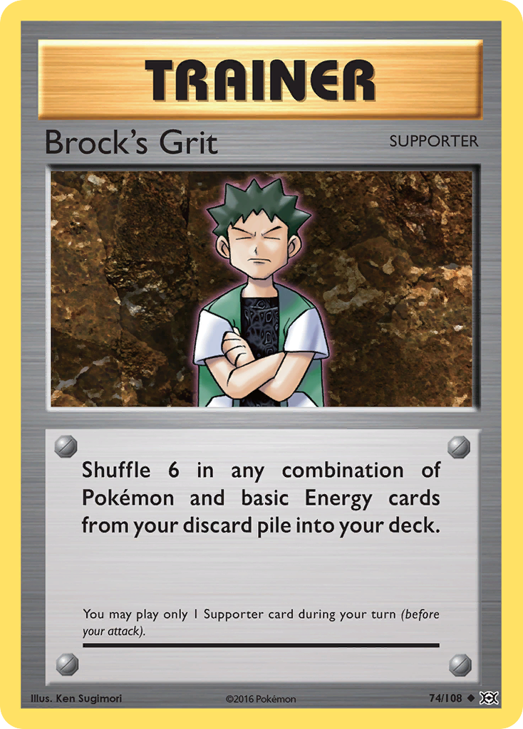 Brock's Grit (74/108) [XY: Evolutions] | The Gaming-Verse