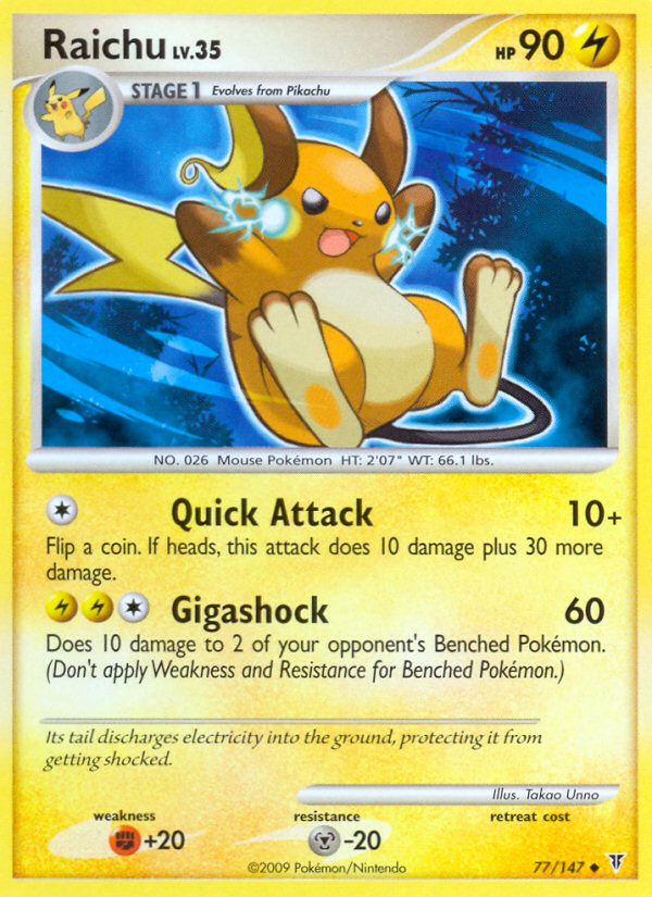 Raichu (77/147) [Platinum: Supreme Victors] | The Gaming-Verse