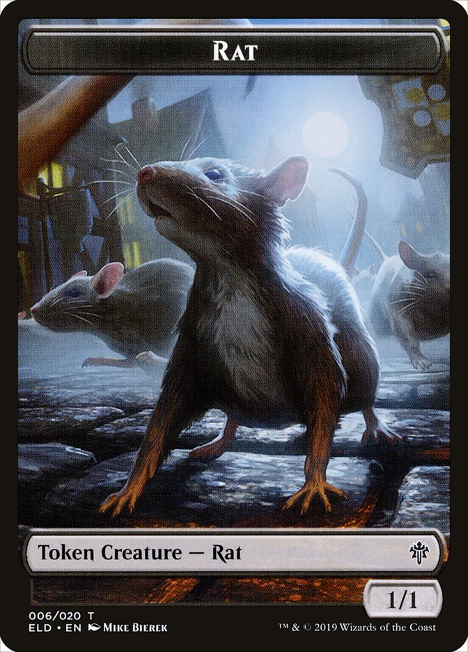 Rat [Throne of Eldraine Tokens] | The Gaming-Verse