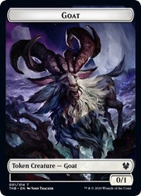 Goat // Human Soldier Double-sided Token [Theros Beyond Death Tokens] | The Gaming-Verse