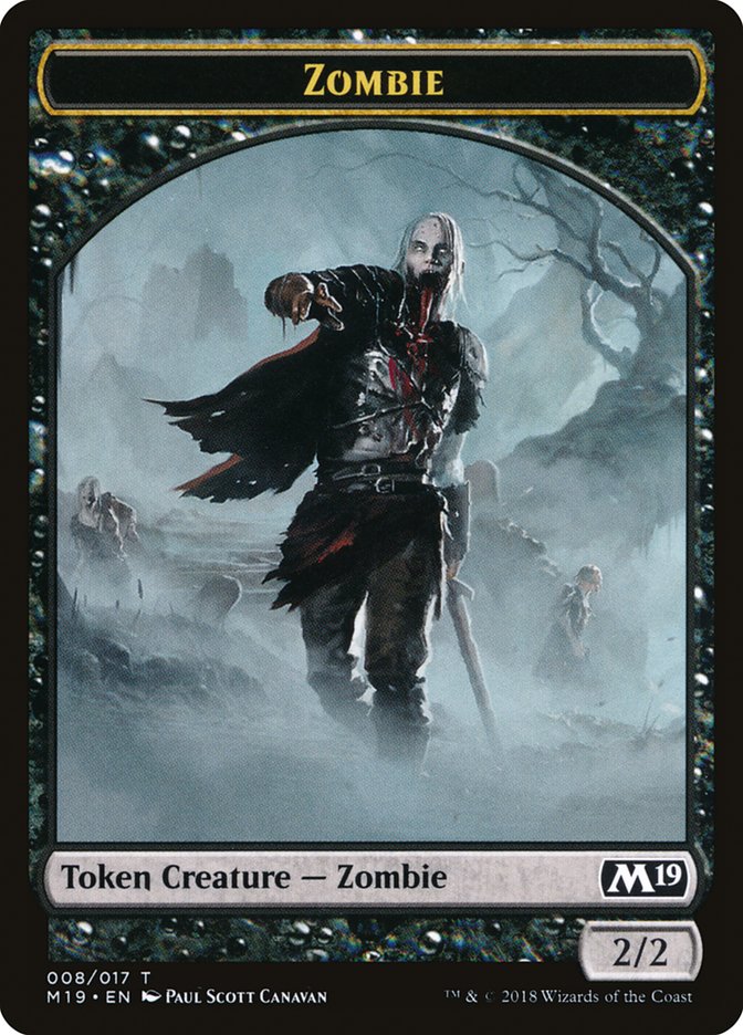 Zombie [Core Set 2019 Tokens] | The Gaming-Verse