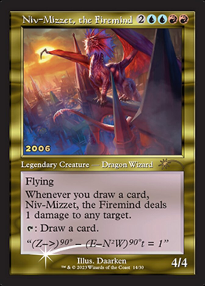 Niv-Mizzet, the Firemind [30th Anniversary Promos] | The Gaming-Verse