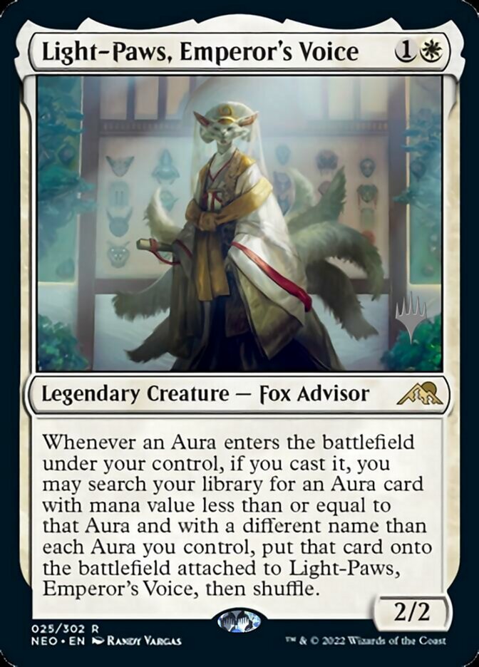 Light-Paws, Emperor's Voice (Promo Pack) [Kamigawa: Neon Dynasty Promos] | The Gaming-Verse