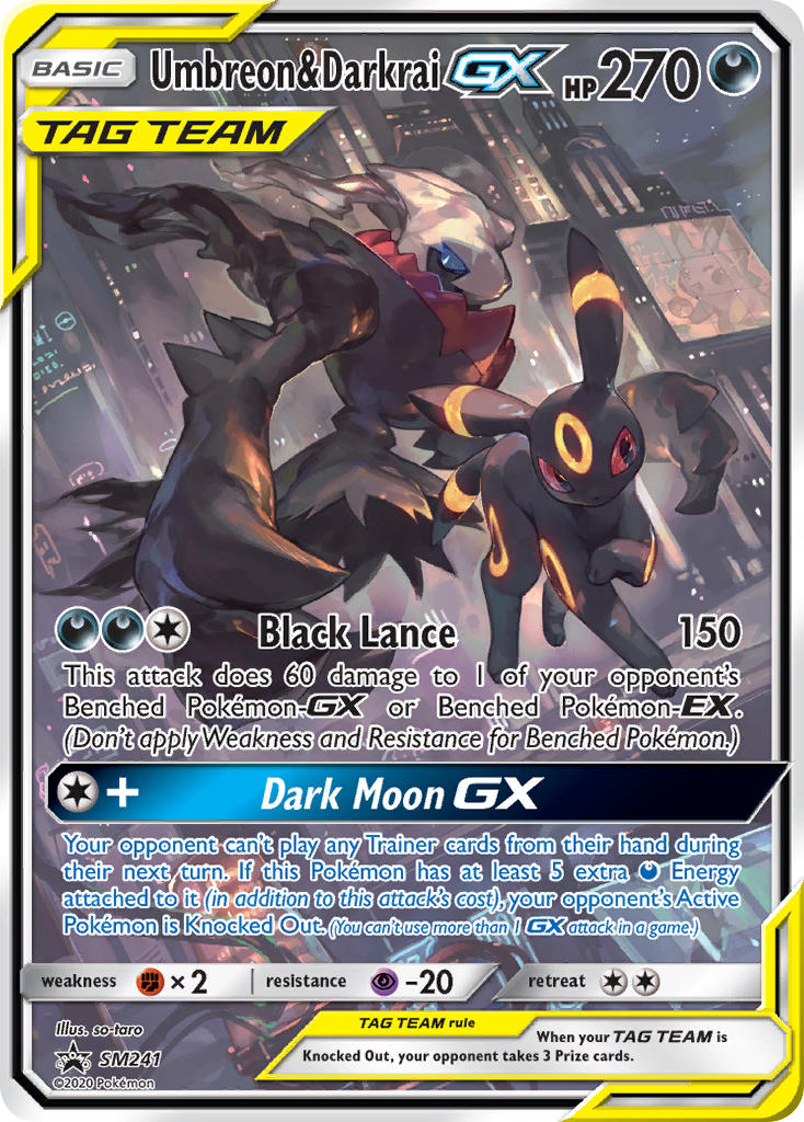 Umbreon & Darkrai GX (SM241) [Sun & Moon: Black Star Promos] | The Gaming-Verse