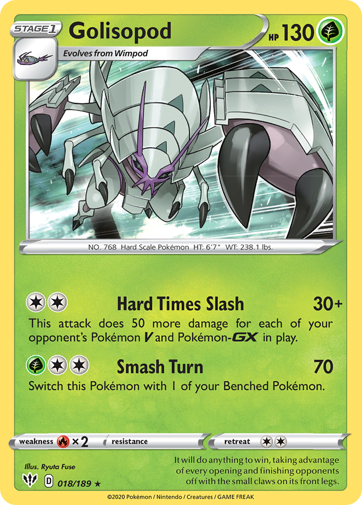 Golisopod (018/189) [Sword & Shield: Darkness Ablaze] | The Gaming-Verse