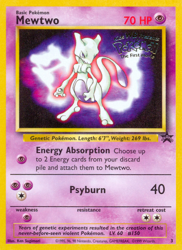 Mewtwo (3) [Wizards of the Coast: Black Star Promos] | The Gaming-Verse