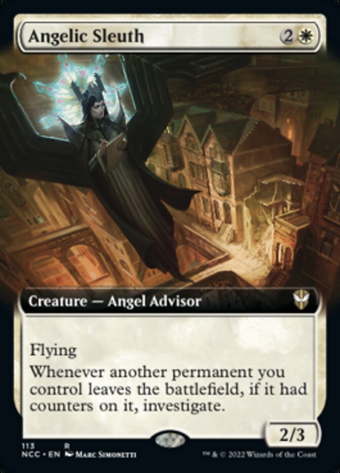 Angelic Sleuth (Extended Art) [Streets of New Capenna Commander] | The Gaming-Verse