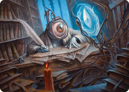 Unblinking Observer Art Card [Innistrad: Midnight Hunt Art Series] | The Gaming-Verse