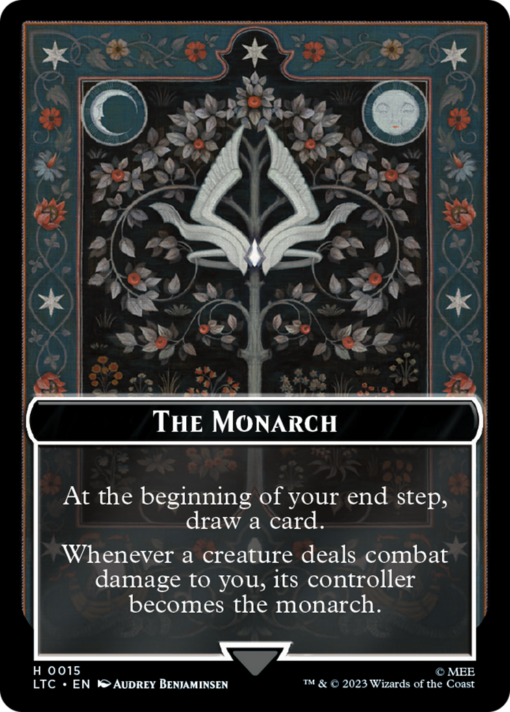 The Monarch // Treasure Double-Sided Token [The Lord of the Rings: Tales of Middle-Earth Commander Tokens] | The Gaming-Verse