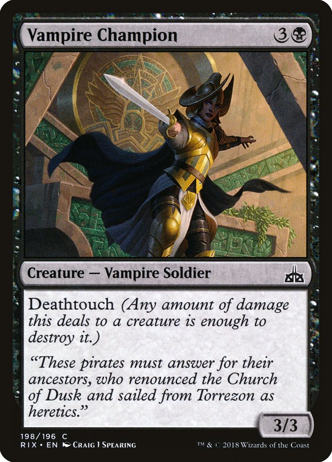 Vampire Champion [Rivals of Ixalan] | The Gaming-Verse