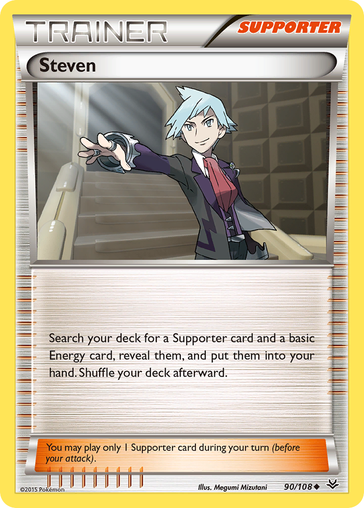 Steven (90/108) [XY: Roaring Skies] | The Gaming-Verse