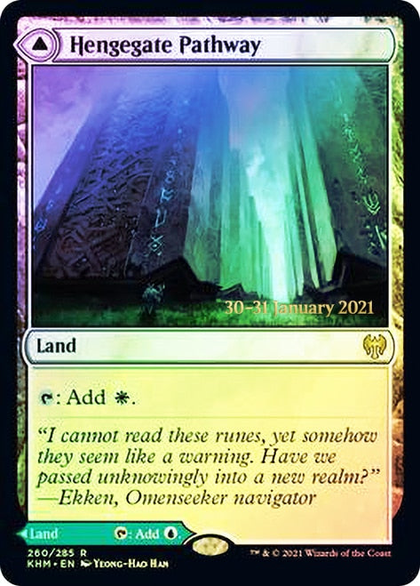 Hengegate Pathway // Mistgate Pathway  [Kaldheim Prerelease Promos] | The Gaming-Verse