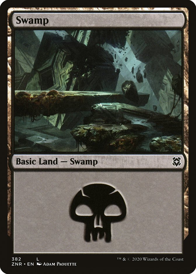 Swamp (382) [Zendikar Rising] | The Gaming-Verse