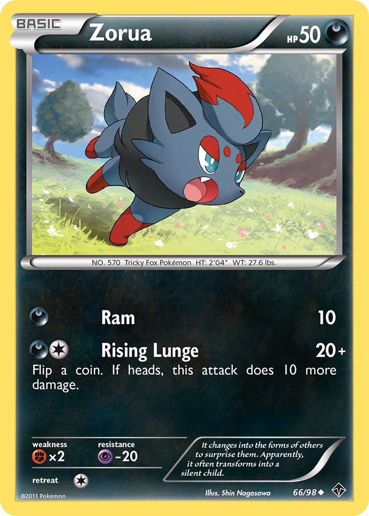 Zorua (66/98) [Black & White: Emerging Powers] | The Gaming-Verse