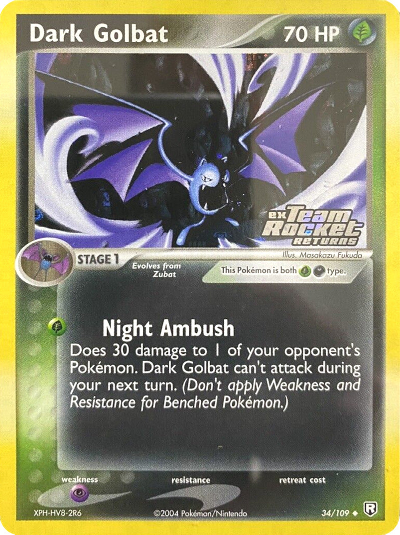 Dark Golbat (34/109) (Stamped) [EX: Team Rocket Returns] | The Gaming-Verse