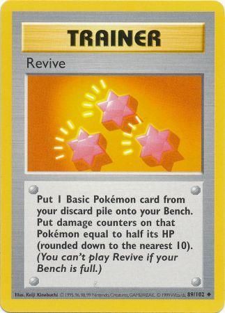 Revive (89/102) [Base Set Shadowless Unlimited] | The Gaming-Verse