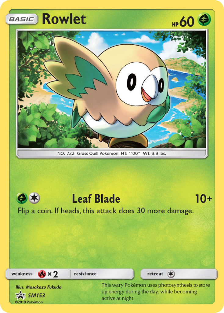 Rowlet (SM153) [Sun & Moon: Black Star Promos] | The Gaming-Verse