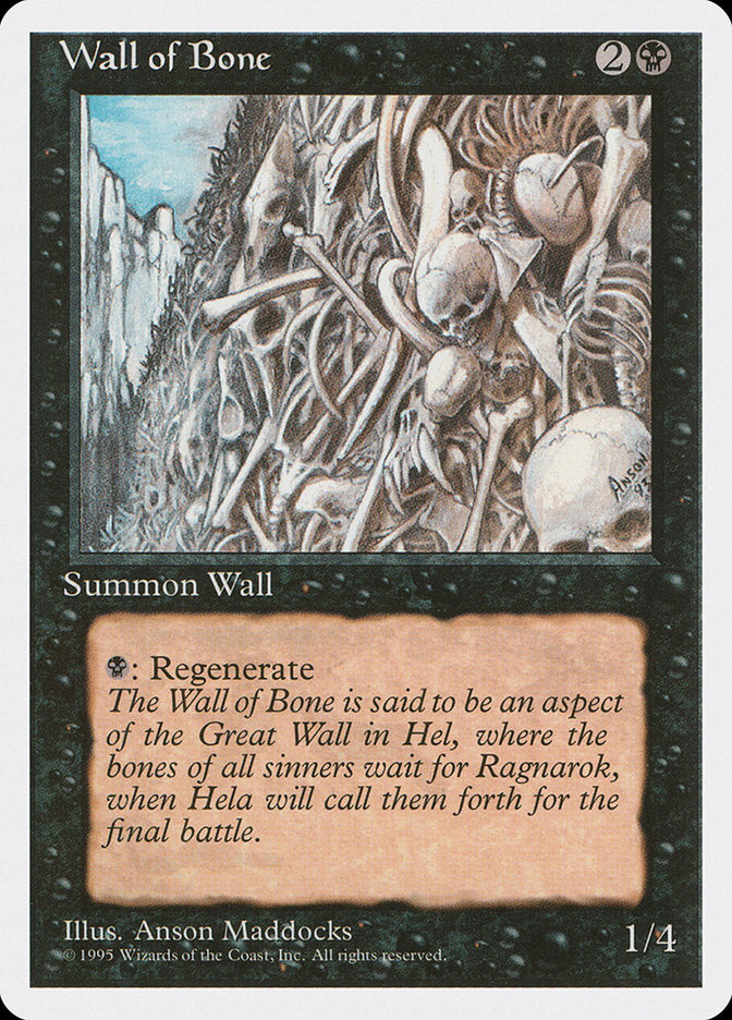 Wall of Bone [Fourth Edition] | The Gaming-Verse