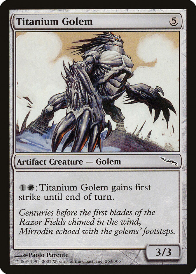 Titanium Golem [Mirrodin] | The Gaming-Verse