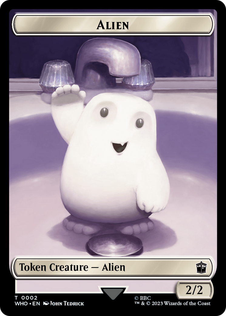 Copy // Alien Double-Sided Token [Doctor Who Tokens] | The Gaming-Verse