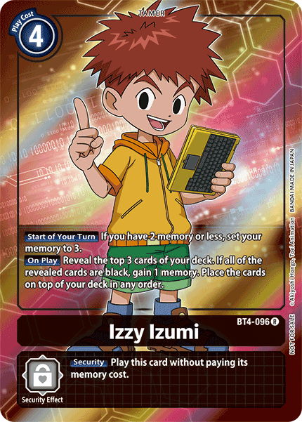 Izzy Izumi [BT4-096] (Buy-A-Box Promo) [Great Legend Promos] | The Gaming-Verse