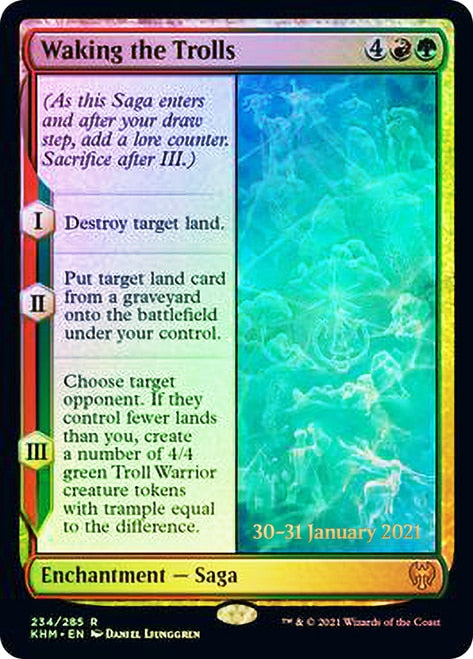 Waking the Trolls [Kaldheim Prerelease Promos] | The Gaming-Verse