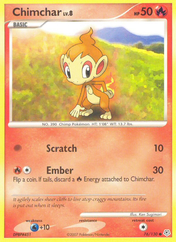 Chimchar (76/130) [Diamond & Pearl: Base Set] | The Gaming-Verse