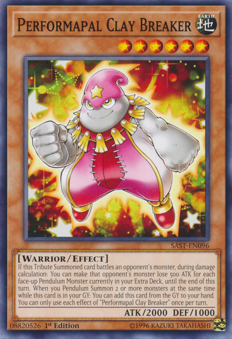 Performapal Clay Breaker [SAST-EN096] Common | The Gaming-Verse