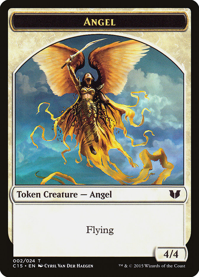 Angel // Knight (005) Double-Sided Token [Commander 2015 Tokens] | The Gaming-Verse