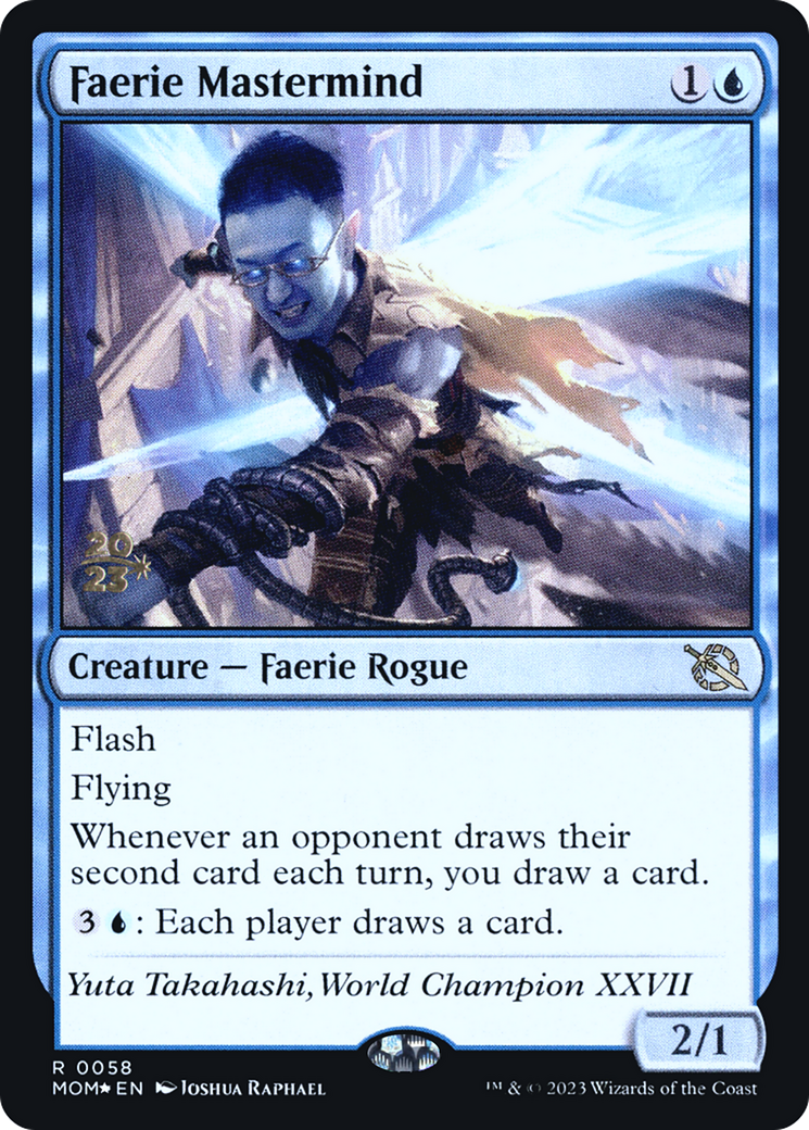 Faerie Mastermind [March of the Machine Prerelease Promos] | The Gaming-Verse