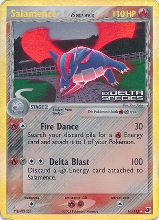 Salamence (14/113) (Delta Species) (Stamped) [EX: Delta Species] | The Gaming-Verse