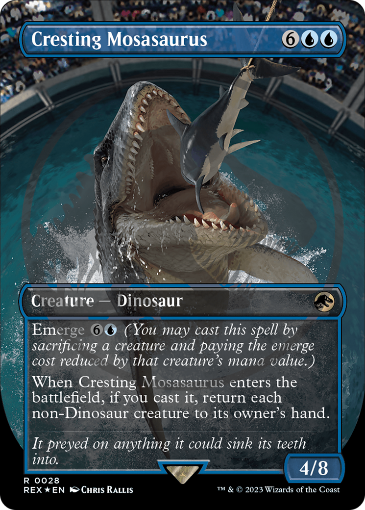 Cresting Mosasaurus Emblem (Borderless) [Jurassic World Collection Tokens] | The Gaming-Verse