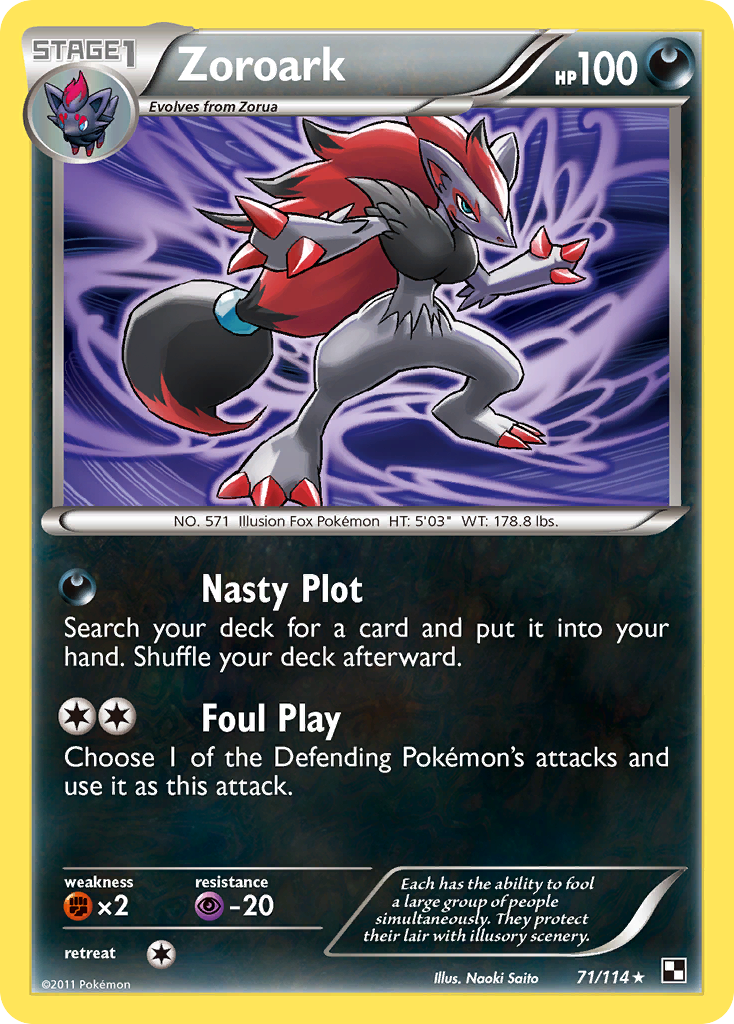 Zoroark (71/114) [Black & White: Base Set] | The Gaming-Verse