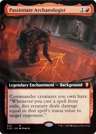 Passionate Archaeologist (Extended Art) [Commander Legends: Battle for Baldur's Gate] | The Gaming-Verse