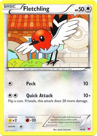 Fletchling (4/30) [XY: Trainer Kit 2 - Latias] | The Gaming-Verse