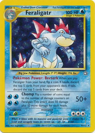 Feraligatr (4/111) [Neo Genesis Unlimited] | The Gaming-Verse