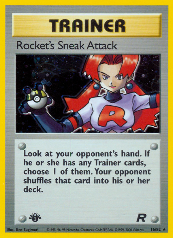 Rocket's Sneak Attack (16/82) [Team Rocket 1st Edition] | The Gaming-Verse