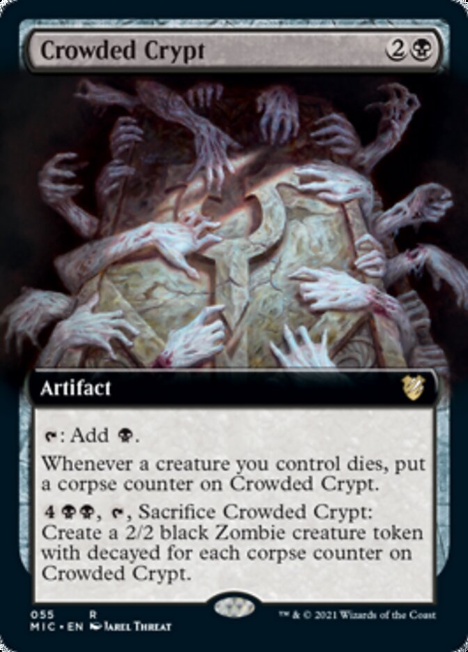 Crowded Crypt (Extended) [Innistrad: Midnight Hunt Commander] | The Gaming-Verse