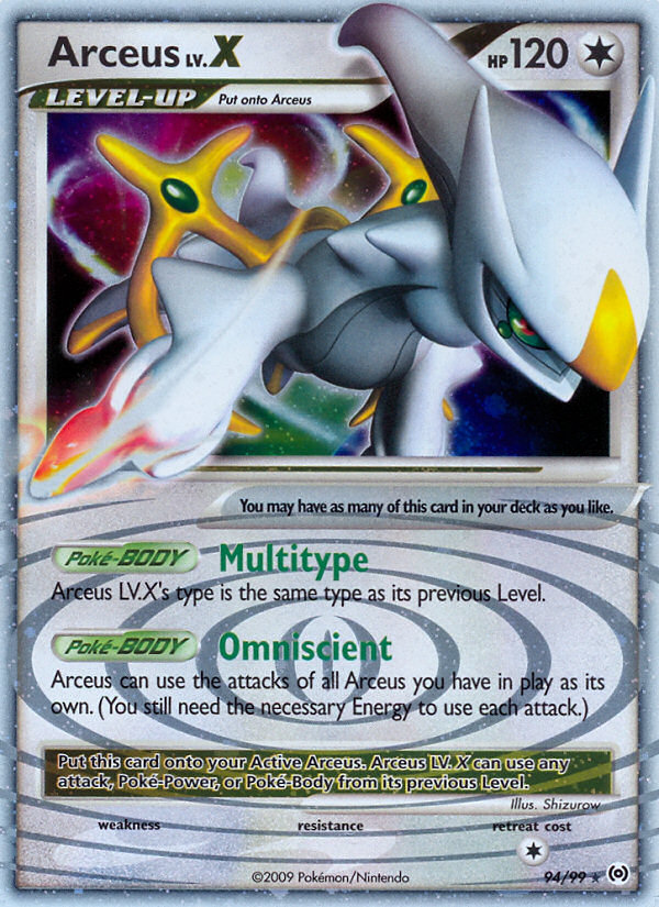 Arceus LV.X (94/99) [Platinum: Arceus] | The Gaming-Verse