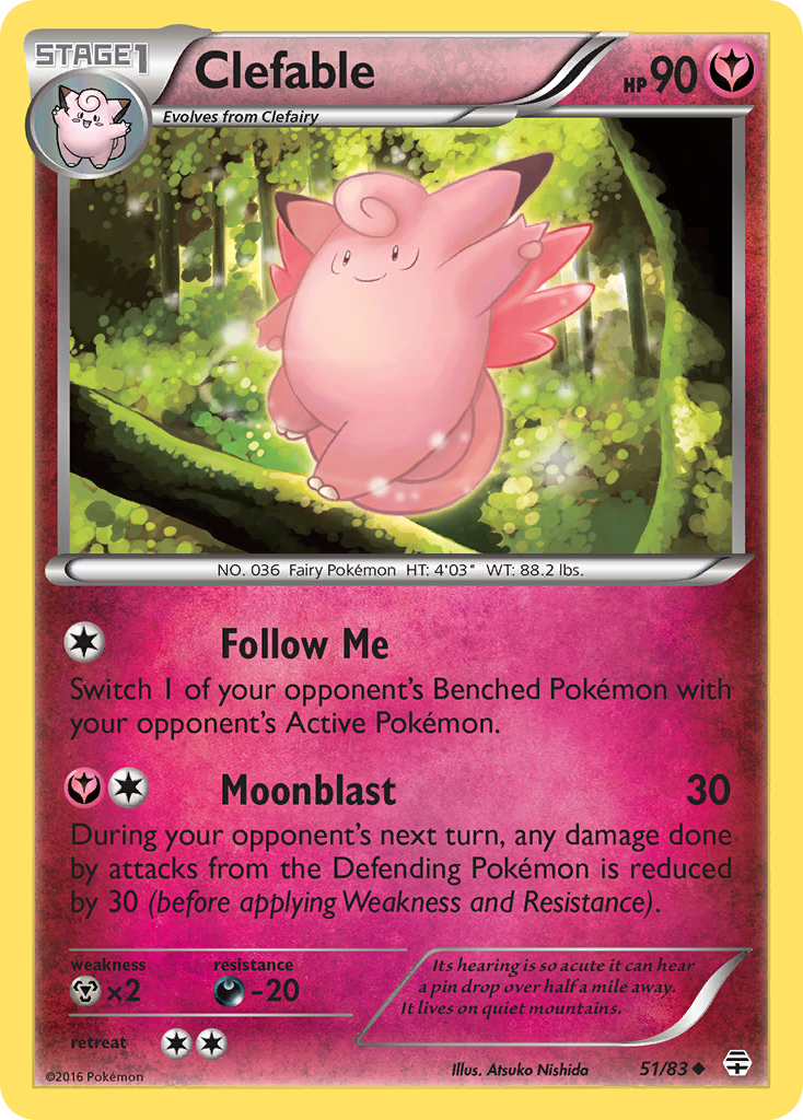 Clefable (51/83) [XY: Generations] | The Gaming-Verse