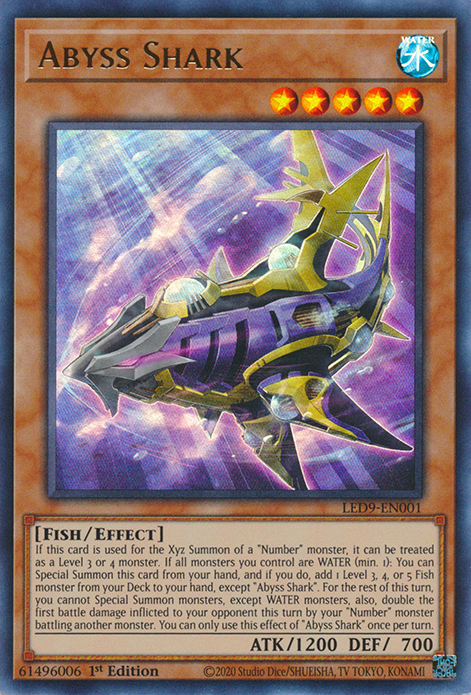 Abyss Shark [LED9-EN001] Ultra Rare | The Gaming-Verse