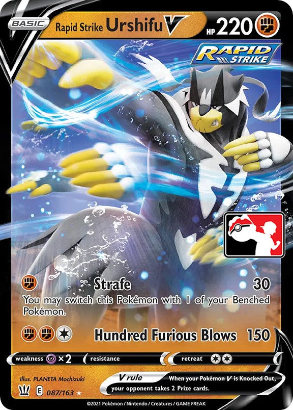 Rapid Strike Urshifu V (087/163) [Prize Pack Series One] | The Gaming-Verse